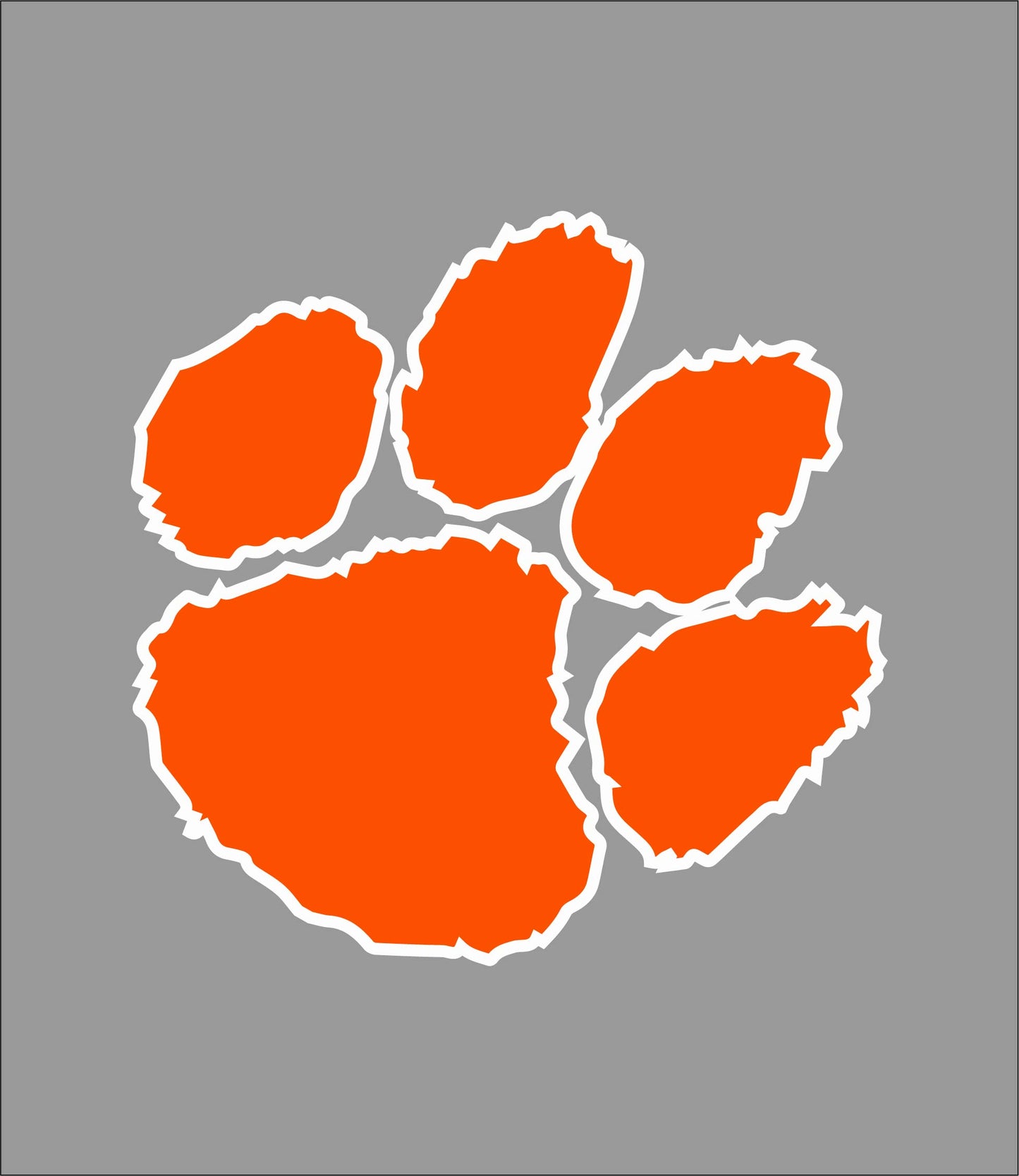 Black or Gray with Orange/White Imprint